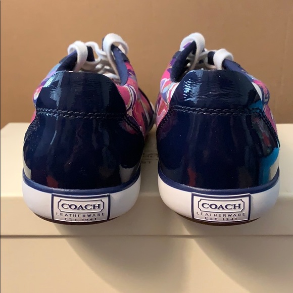 Coach Barrett Pop C Glaser Sneakers - Multi Purple - Picture 4 of 7